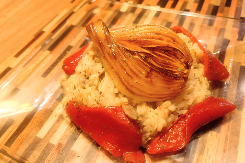 SY kitchen「小田原アジの干物と下中玉ねぎのリゾット」